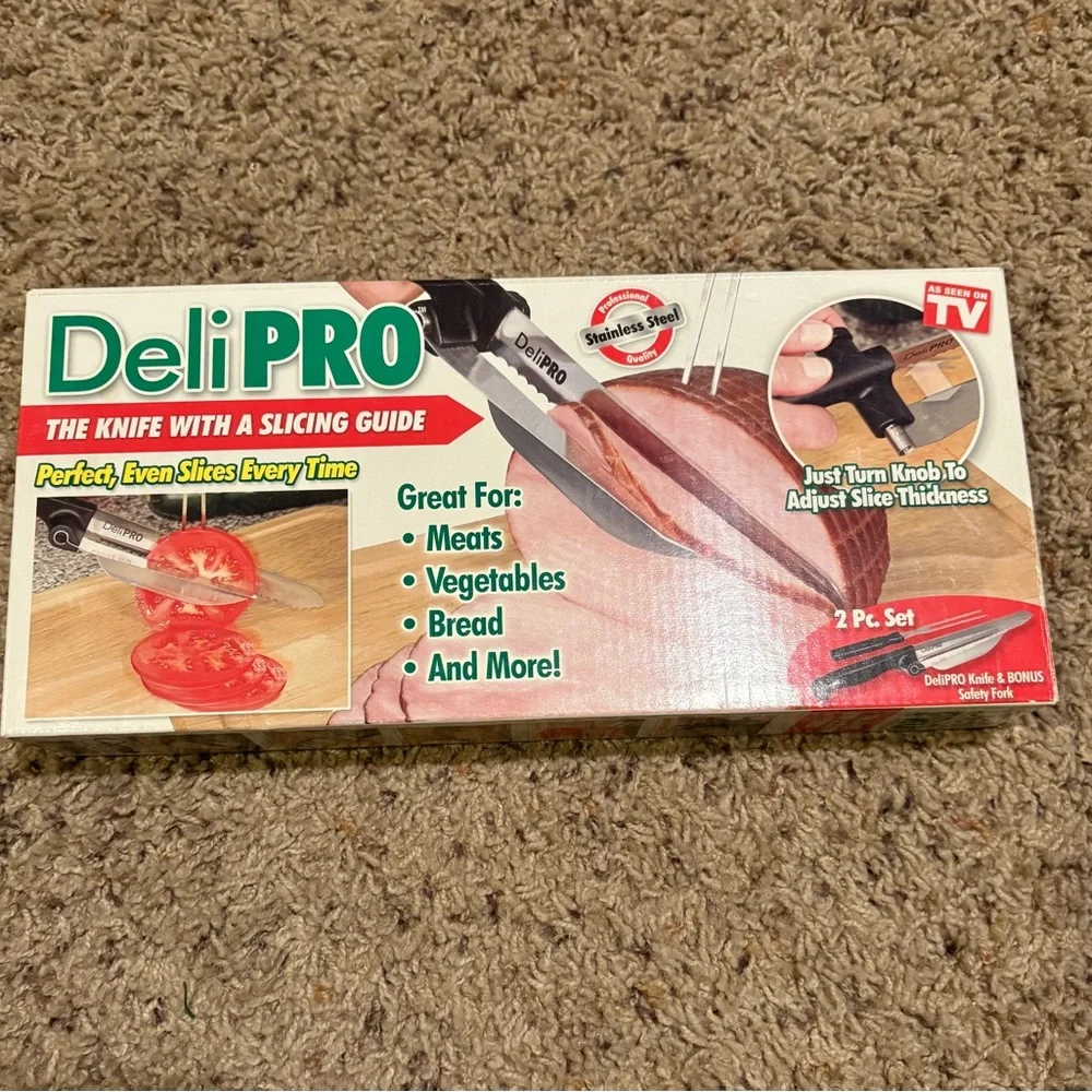 Deli Pro 2 Piece Knife Set - As Seen on TV - NEW